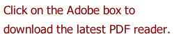 Click on the Adobe box to download the latest PDF reader.